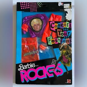 1986 Mattel #3392 Barbie and The Rockers Concert Tour Fashions NRFB – Vintage
